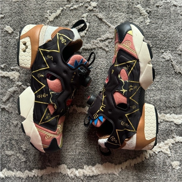 Reebok x Power Rangers Instapump Fury 94 Black Ruscly Gold Size 7 - Picture 6 of 16